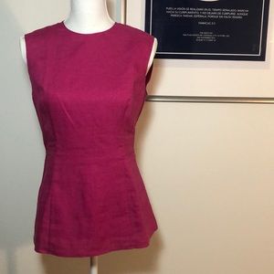 SOLD! Magenta peplum blouse
